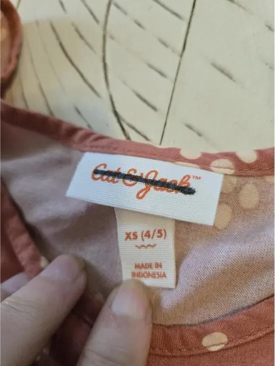 Cat & Jack Girls XS (4/5) Mauve Floral Tiered Dress - Picture 2 of 3